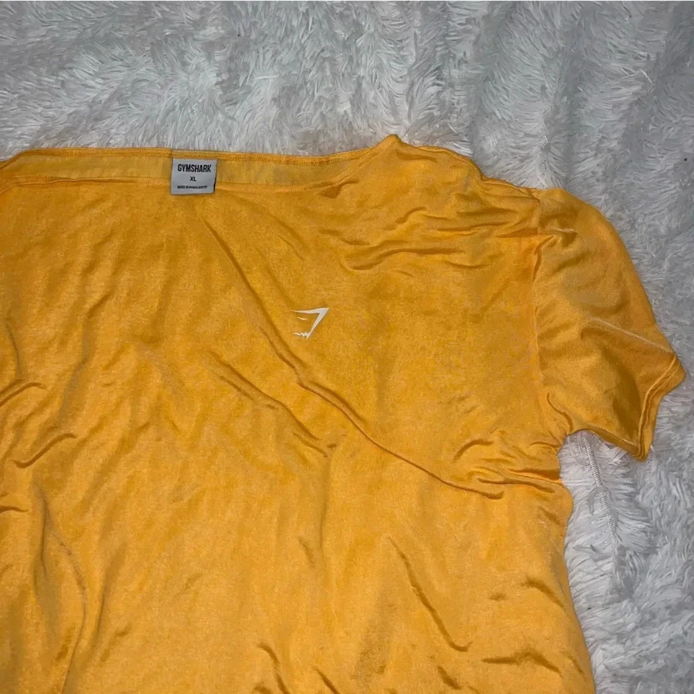 Gymshark Women’s Orange See Through Oversized Mesh Athletic Top XL Extra Large